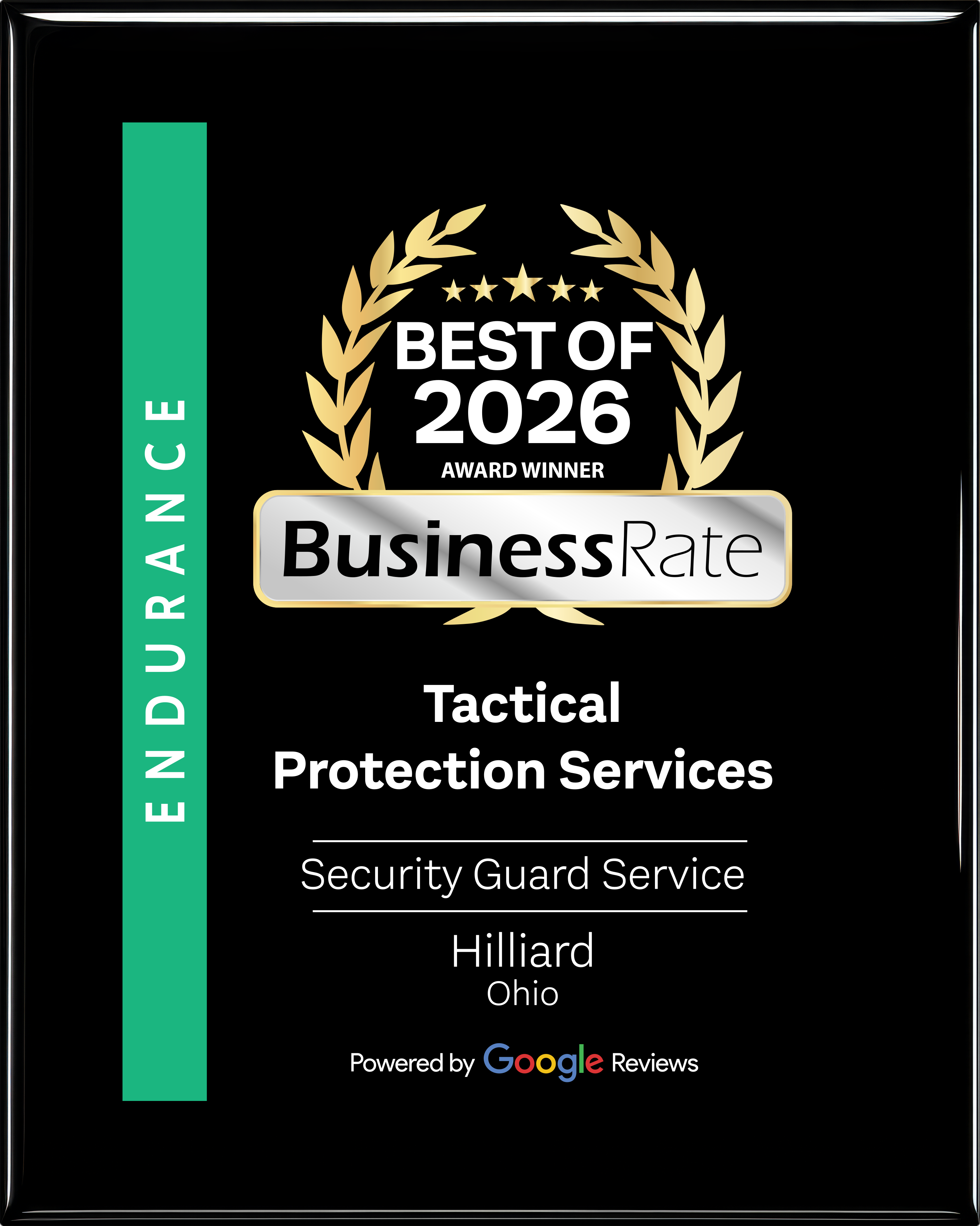 Best of 2026 Award Winner - BusinessRate - Tactical Protection Services